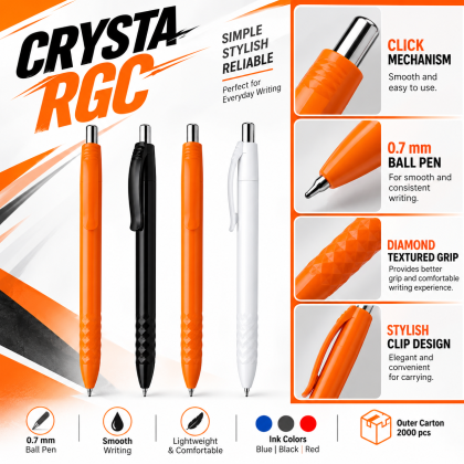 Crysta RGC 0.7mm Smooth Writing Promotional Ball Pen