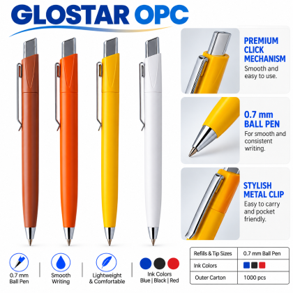 Glostar OPC 0.7mm Premium Promotional Ball Pen